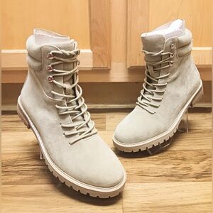 Oasis Society Boots (California)/Oasis Society Faux Suede Lace-up Ankle Boot